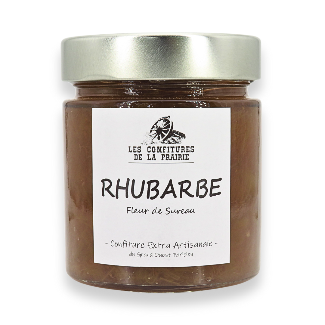 Confiture Extra de Rhubarbe à la Fleur de Sureau